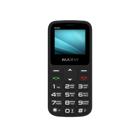 Сотовый Maxvi B100i Black 2sim/1.77"/160*128/microSD/Bt/600мАч/моноблок