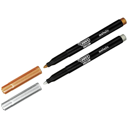 Набор маркеров для декорирования JOVI "Decor metalic. Золото+Серебро" (1602)