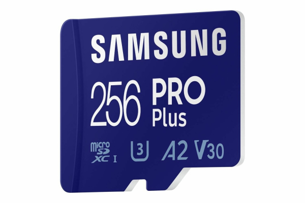 Карта памяти MicroSDXC 256Gb Samsung PRO PLUS Class30 UHS-I U3 V30 U3, UHS-I V30, A2 [MB-MD256SA/KR](SD адаптер)