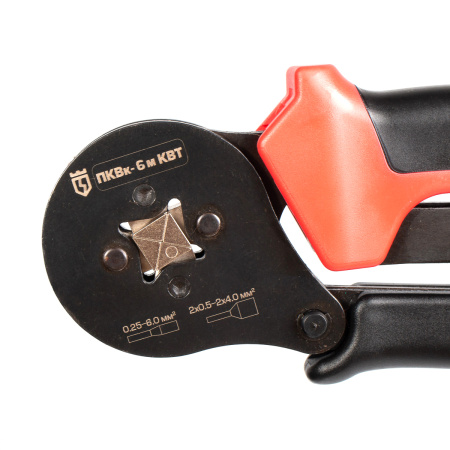 Кримпер КВТ ПКВк-6м, НШВ НШВИ 0.25..6.0мм², обжим шестигранник