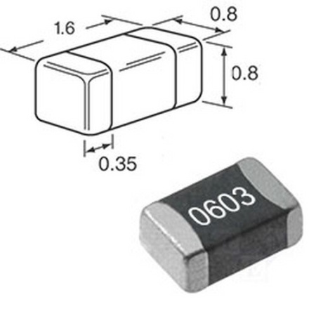 Резистор SMD 0603      18ом, 5%, Fenghua