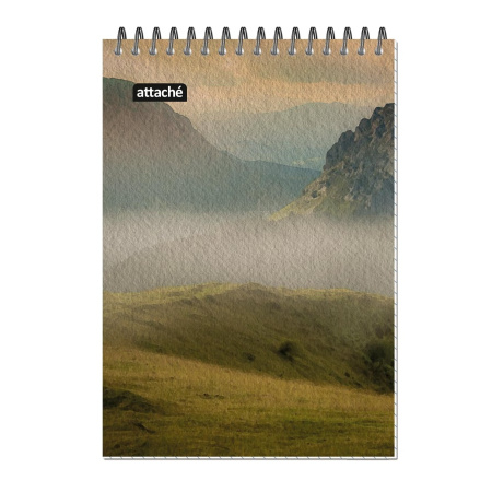 Блокнот Attache А5 80л. "Природа" гребень (1657539)