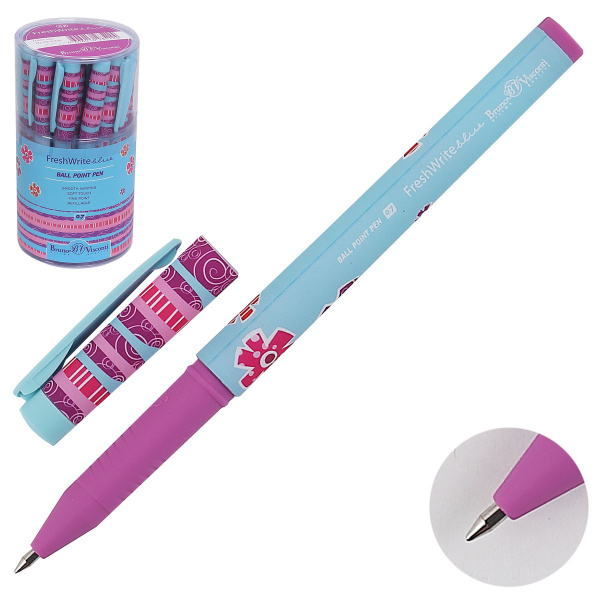 Ручка шариковая Bruno Visconti FreshWrite "Весенние цветы" 0,7мм., (20-0214/08)