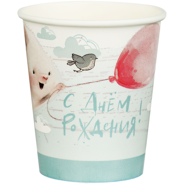 Бумажные стаканы "Сute bunny" MESHU 6шт. (MS_55440)