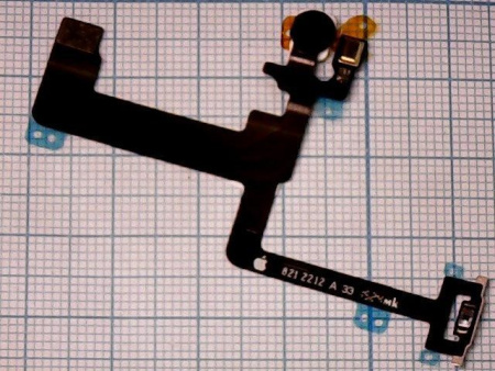 Шлейф iPhone 6 Plus на кнопку включения/микрофон