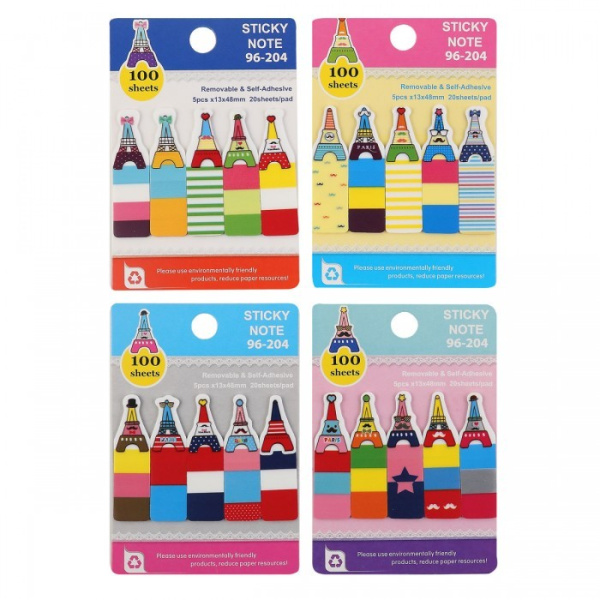 Закладки КОКОС 13*50мм "Башня" 185434/96-204