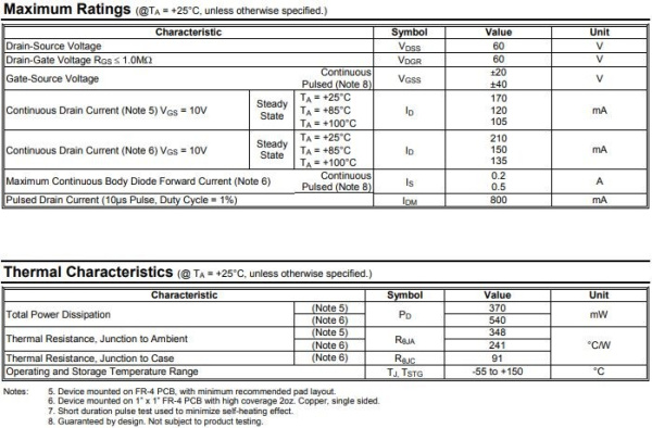 транзистор FET 2N7002 (mark 12*)60V 0.12A N-Ch 7.5ohm SOT23