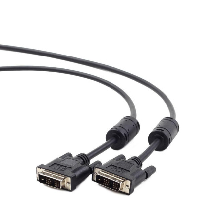 Кабель DVI-D(m) - DVI-D(m) 10м Cablexpert, 25M/25M, феррит. кольца, черный (CC-DVI2-BK-10M)