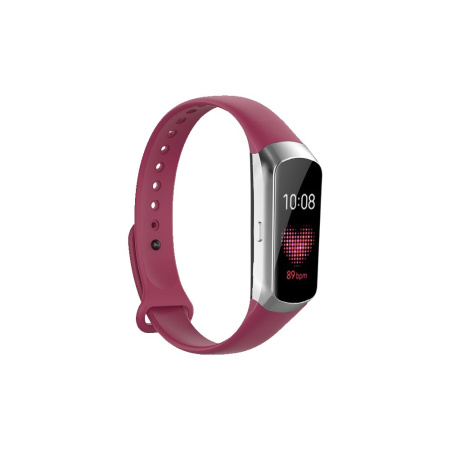Ремешок классический силиконовый для Samsung Galaxy Fit 0.95” DF sClassicband-01 (red)