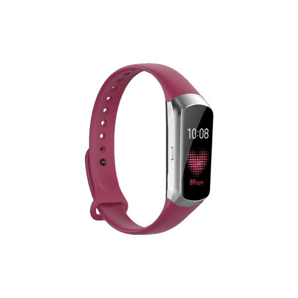 Ремешок классический силиконовый для Samsung Galaxy Fit 0.95” DF sClassicband-01 (red)