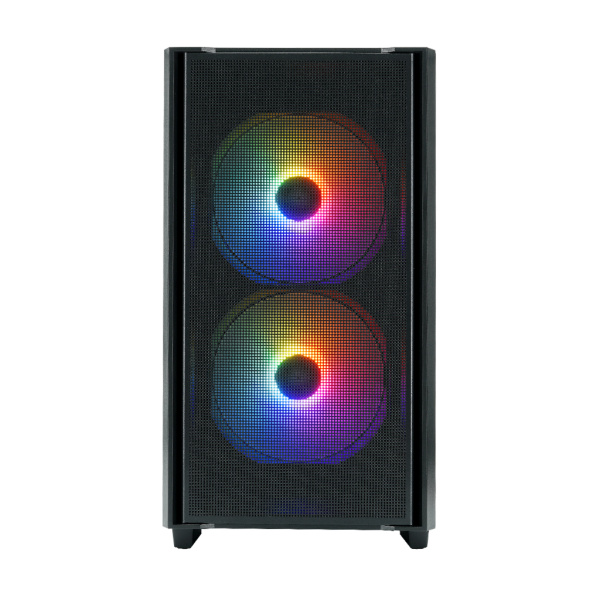 Корпус mATX Б_БП XASTRA A400M 3FRGB Black (USB3.0,Audio,TG,черный,Mesh,2х140мм+1х120мм FRGB,CPU Cooler до 175мм, VGA до 305мм)[A400M-2FC14F-1FC12F]