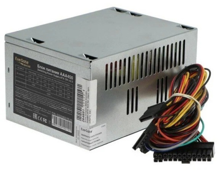 Распродажа! Блок питания 450Вт Exegate AAA450 (80мм,2SATA),(восстановлен)