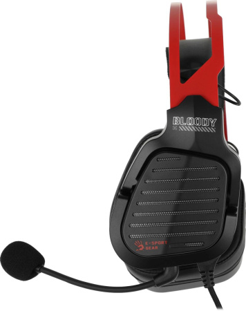 Игровая гарнитура A4Tech Bloody G560 мониторные кабель 2м, Black/Red