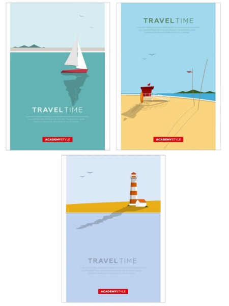 Блокнот КанцБиз A6 48л. "Побережье" (13729/3)