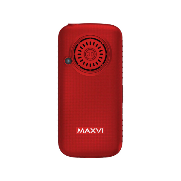 Сотовый Maxvi B5ds up Red 2sim/2"/220*176/microSD/0.3МП/1500мАч/моноблок