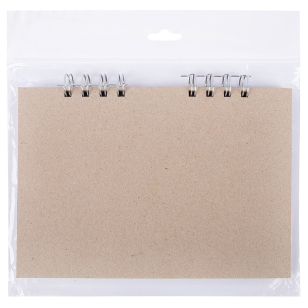 Заготовка для альбома (на пружинке) 1250 г/квм "Mr.Painter" ZKL-06 A5 19.8 x 14 см 6 л. 01 Серебристая пружина