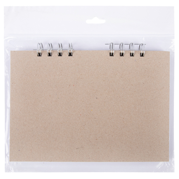 Заготовка для альбома (на пружинке) 1250 г/квм "Mr.Painter" ZKL-06 A5 19.8 x 14 см 6 л. 01 Серебристая пружина