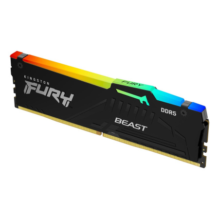 Память оперативная/ Kingston 32GB 5200MT/s DDR5 CL40 DIMM FURY Beast RGB