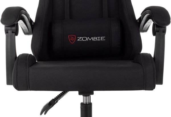Кресло игровое Zombie Void черный с подголов. крестов. пластик