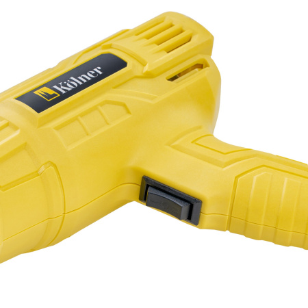 Фен технический Kolner KHG 1800 1800Вт, 300/500 л/мин, темп. 300/500 градусов, набор насадок