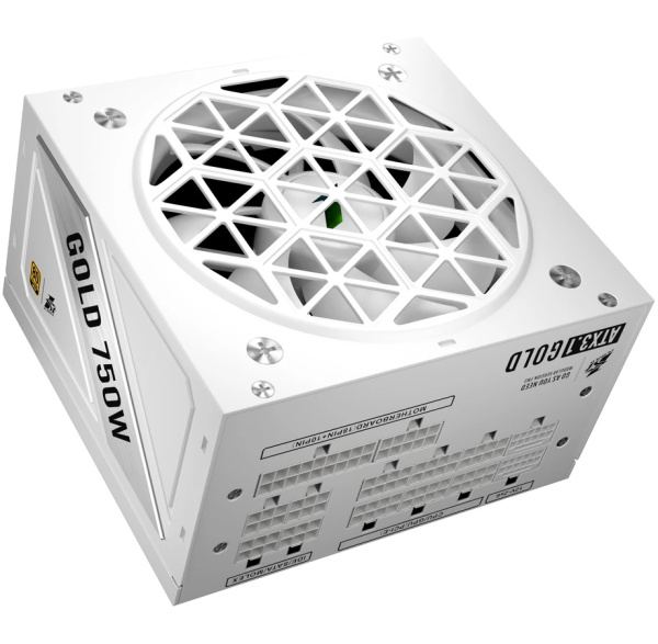 Блок питания 750Вт 1STPLAYER NGDP 750W White (APFC,120мм,3PCI-E,12VHPWR,8SATA,80+Gold,модульный)[HA-750BA4-WH]