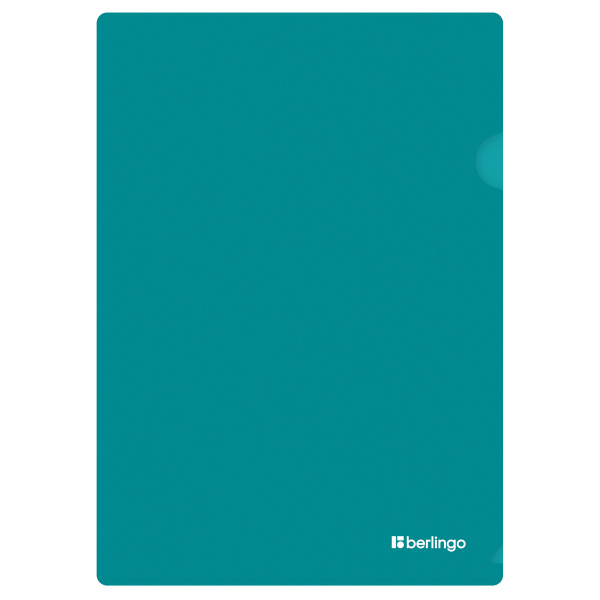 Папка-уголок А4 200мкм. BERLINGO "Soft Touch" бирюзовый (LFp_A4987)