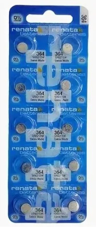 Батарейка SG4 (SR66, SR626, 377), 1.55в, Renata, упак 10шт