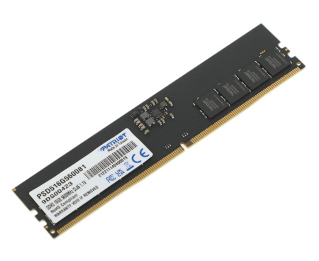 Модуль памяти DIMM DDR5 16Гб 5600МГц Patriot Signature (PSD516G560081) CL46