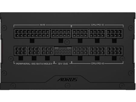 Блок питания 850Вт Gigabyte AORUS AE850PM PG5 (PCIe Gen 5.1, ATX 3.0,APFC,120мм,6PCI-E,12VHPWR,8SATA,80+Platinum,модульный)