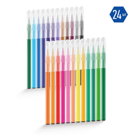 Фломастеры 24цв. BERLINGO "Замки" (WP00224)