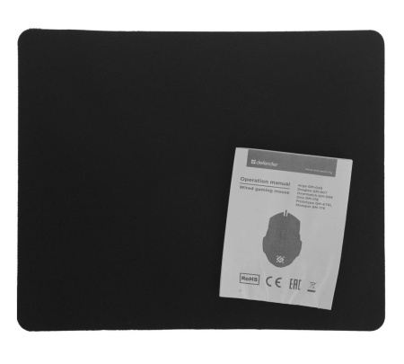 Игровая мышь USB Defender Arga GM-049 оптика, 6 кнопок, 3600dpi, черн,радуж +ковер