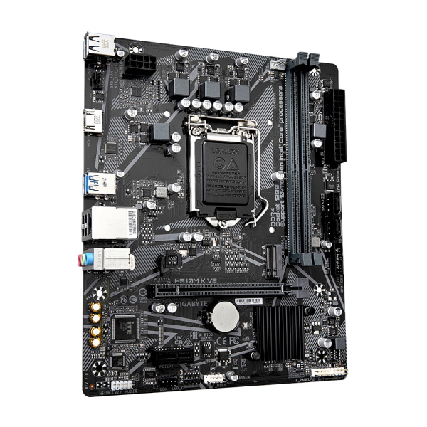 Мат.плата S1200 Q470 Gigabyte H510M K V2 2.0 (mATX,2DDR4,M.2,PCI-E16,PCI-E,HDMI,PC3200)
