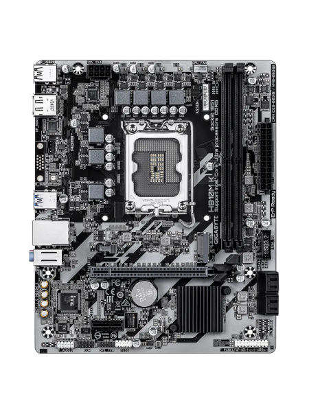 Мат.плата S1851 H810 GIGABYTE H810M K (mATX,2DDR5,M.2,PCI-E16,PCI-E,4SATA,HDMI,DP,PC6400)