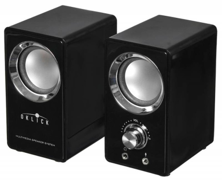 Актив.колонки 2.0 Оклик OK-116 6Вт, пластик, Black