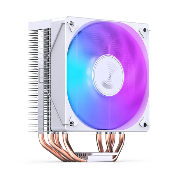 Кулер S115х/1200/1700/AMx Jonsbo CR-1000E White (210W/120mm/600-1500rpm/LED/4 тепловые трубки/белый)