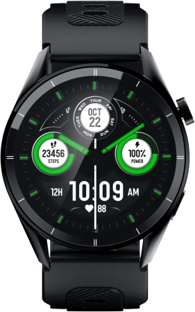 Смарт-часы Tecno Watch 3 Pro 1.43" AMOLED корп.черный рем.черный (WP03)