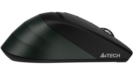 Мышь беспроводная A4Tech Fstyler FB35 оптическая 2000dpi, BT/Radio USB для ноутбука черный/зеленый