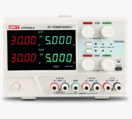 Блок питания лабораторный Uni-T UTP3305-II, 32в, 5а, 2-к, 335вт, линейный