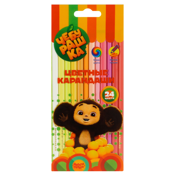 Карандаши 24цв. Мульти-Пульти "Чебурашка" CPЧБ_52999