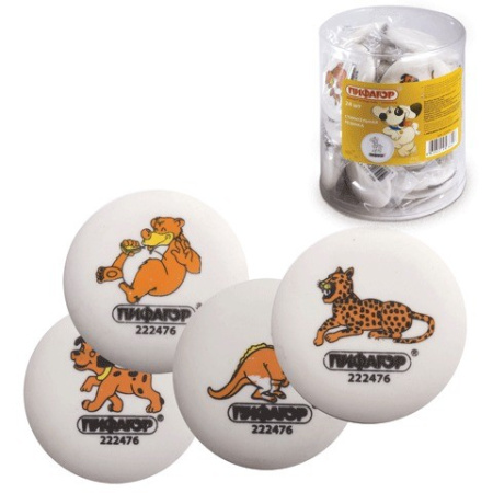 Ластик ПИФАГОР "Зверушки" (222476)