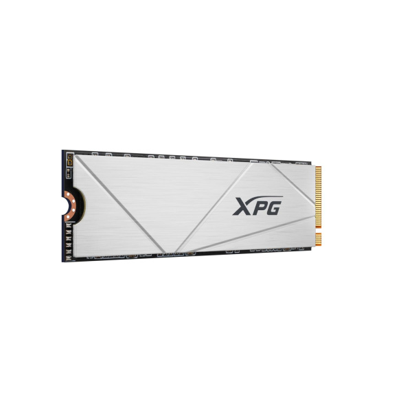Твердотельный накопитель/ ADATA SSD GAMMIX S60 BLADE, 512GB, M.2(22x80mm), NVMe, PCIe 4.0 x4, 3D NAND, R/W 4700/1700MB/s, IOPs -/-, TBW 110, DWPD 0.12, with HeatSink (5 лет)
