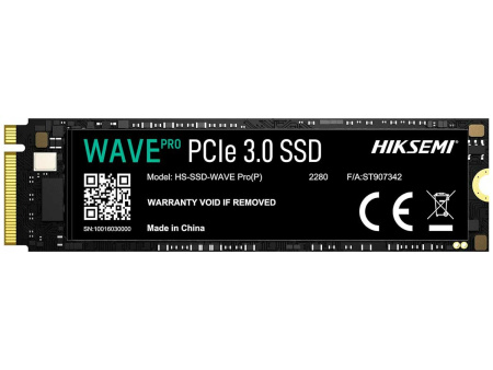 SSD-накопитель M.2 2Тб HIKSEMI (HIKVISION) Wave Pro(P) [HS-SSD-WAVE Pro(P) 2048G](3D NAND,NVMe,3445/3120 Мб/с)