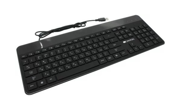 Клавиатура USB Canyon HKB-5 107 клавиш, кабель 1.5м Black (CNS-HKB5)