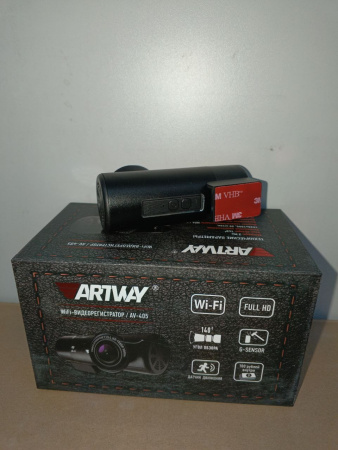 Распродажа! Видеорегистратор Artway AV-405 1920*1080/140°//microSD/2мп/H.264/G-сенсор/Wi-Fi/ADAS/HDMI(царапины)