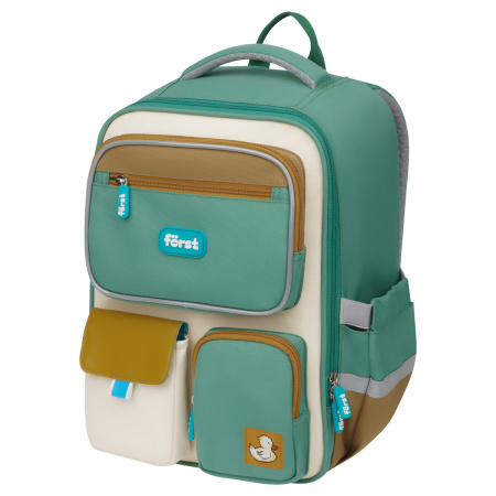 Ранец Forst F-Style "Green" 38*26,5*16 см, 1 отделение FT-RY-032402