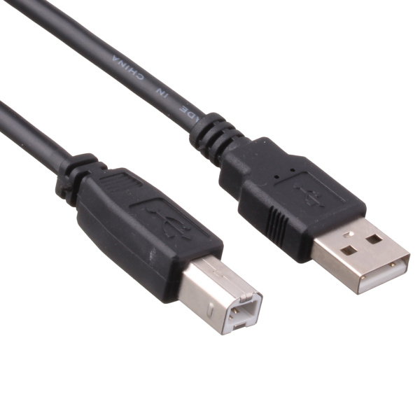 Кабель соединительный USB2.0 Am-Bm  1.8м ExeGate (EX-CC-USB2-AMBM-1.8), черный