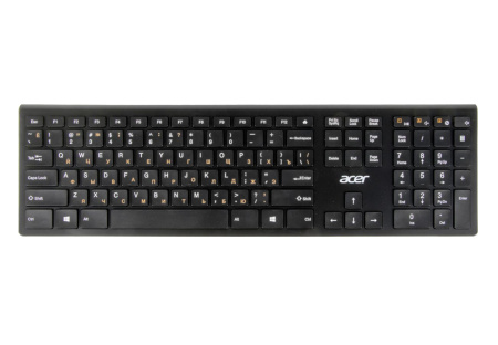 Клавиатура беспроводная Acer OKR020 slim Multimedia (ZL.KBDEE.004), Black
