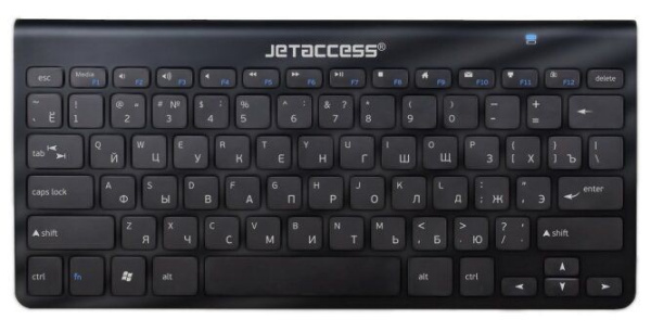 Клавиатура беспроводная Jet.A SlimLine K9 BT ультракомпактная, Bluetooth,черная