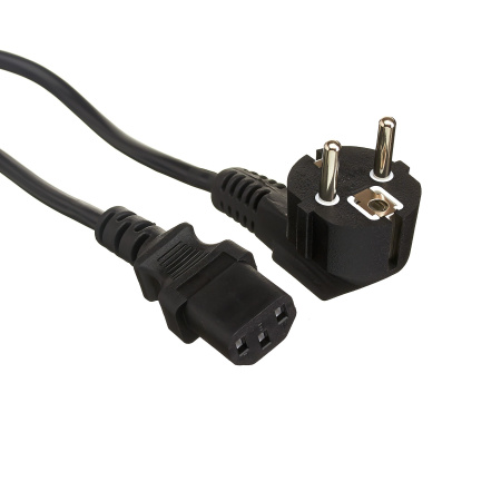 Кабель_питания комп-розетка _3м ExeGate Special PC-3S (Евровилка Schuko->С13) 3*0.75, CCA, черный