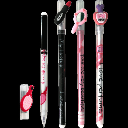 Ручка пиши-стирай deVENTE "Cosmetic" гелевая, ассорти, синий, 0,5мм (5051107)